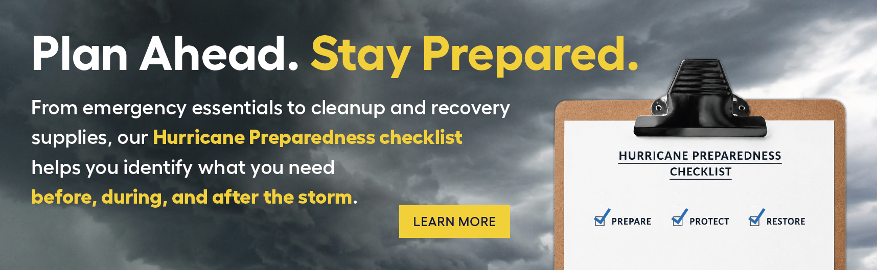 Hurricane Readiness Checklist