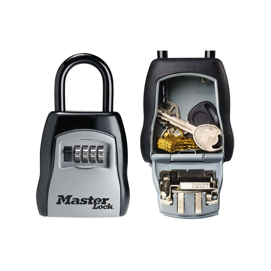 Black 5400D Set Your Own Combination Portable Lock Box 2 Pack-Standard-Dial 5 Key Capacity 