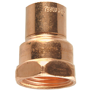 Copper Female Adapter 1/2" I.D. Sweat x 1/2" FIP