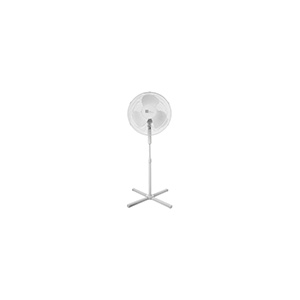 16" White Oscillating Pedestal Fan