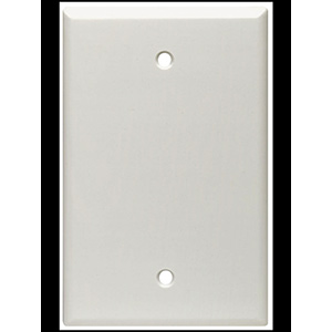 Leviton 1-Gang Blank Wall Plate White