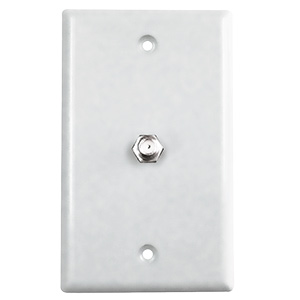 Black Point TV/Cable Wall Plate White