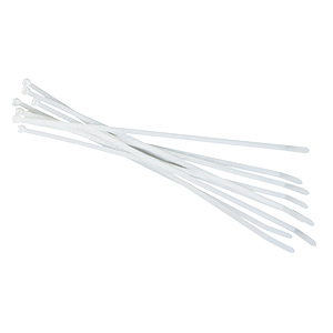 Black Point White Cable Ties 7-1/2" — Pack of 100