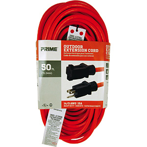 Prime Heavy-Duty Extension Cord 50 Ft