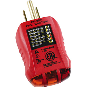 GFCI Receptacle Tester Plug-In