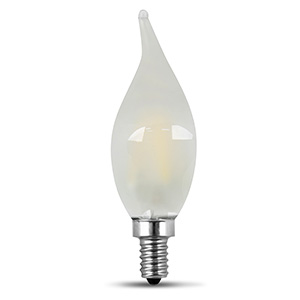 40-Watt Equivalent Soft White Flame Tip Frost Filament LED