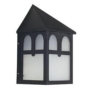 Black Polycarbonate Porch Fixture