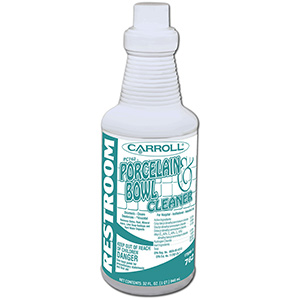 CarrollCLEAN Porcelain & Bowl Cleaner 32 oz Flip-Top Bottle