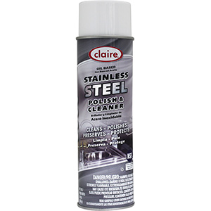Claire Oil-Based Stainless Steel Cleaner 15 oz Aerosol