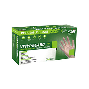 Large Disposable Vinyl Gloves, Box of 100