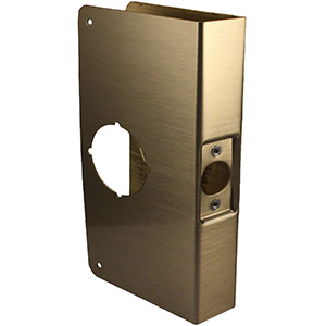 Door Reinforcer Oversized 3-7/8" x 9" Polished Brass