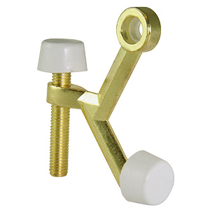 Hinge Pin Door Stop Polished Brass