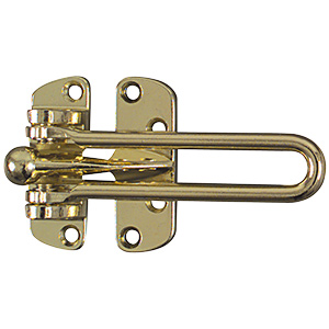 Door Slide Security Latch Polished Brass
