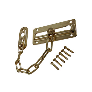 Chain Door Lock Polished Brass