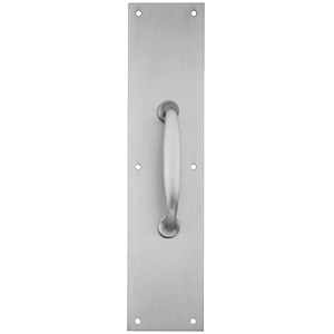 Pull Plate with Handle Aluminum