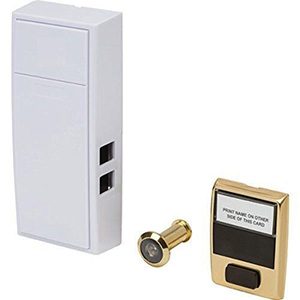 Manual Door Chime with 180° Viewer Manual Door Chime Ivory