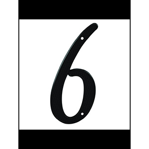 4" Numbers Black "6/9"