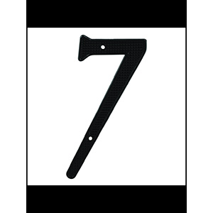 4" Numbers Black "7"
