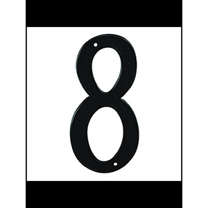 4" Numbers Black "8"