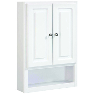 2-Door Wall Bathroom Cabinet 21"W x 30"H White