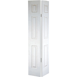 Bifold Door Set 6-Panel Primed White 20" X 80"