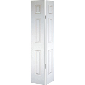 Bifold Door Set 6-Panel Primed White 32" X 80"