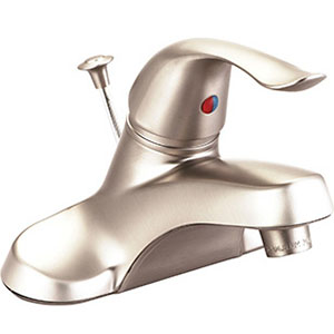 Banner Brushed Nickel Lavatory Faucet with Pop-Up
