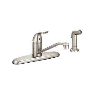 Banner Brushed Nickel Kitchen Faucet with Spray