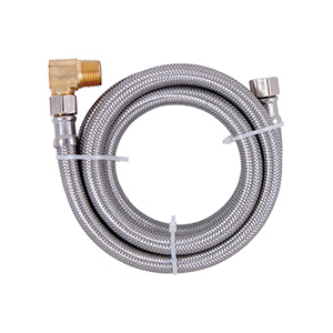 72" Stainless Steel Dishwasher Supply Line with Elbow