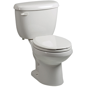 Briggs 1.28 GPF White Round Toilet Complete