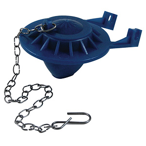Blue Vinyl Flapper with Metal Chain