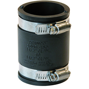Fernco Flexible Pipe Connector 1-1/2" x 1-1/2"