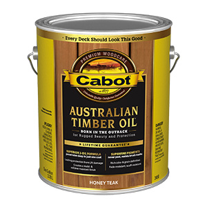 Cabot ATO Honey Teak Transparent Exterior Wood Stain & Sealer Gallon