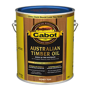 Cabot ATO Honey Teak Trans Exterior Wood Stain & Sealer Low VOC Gallon