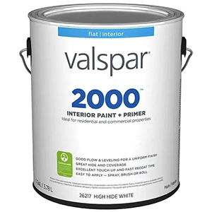 Valspar 2000 Flat White Base Interior Paint Gallon