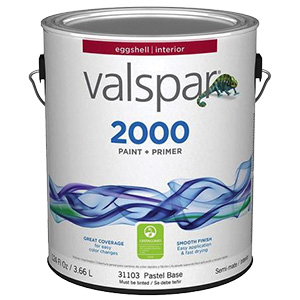 Valspar 2000 Eggshell White Base Interior Paint Gallon