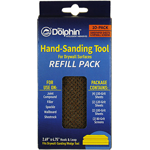 Dolphin Exterior Sanding Tool Refill 10/Pk