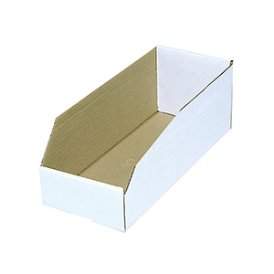 Cardboard Bin Box 4" x 12" x 4"