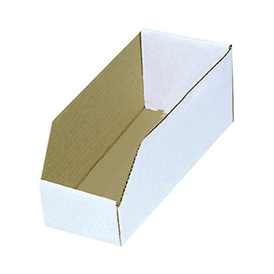 Cardboard Bin Box 6" x 18" x 10"