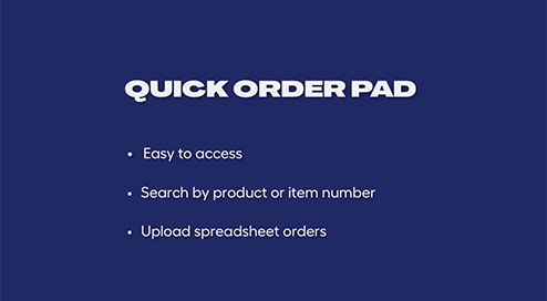 Quick Order Pad