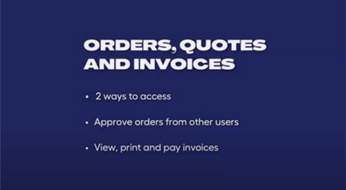 View Orders, Quotes and Invoices