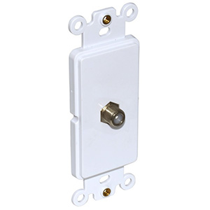 Newhouse Hardware Decora TV/Cable Wall Jack - White, CVI-WH-05