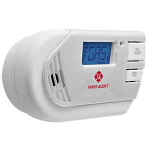CO and Gas Plug-In Alarm with Battery Backup