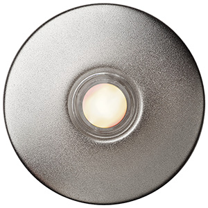 Newhouse Hardware Round Satin Nickel Lighted Chime Button, SN5WL