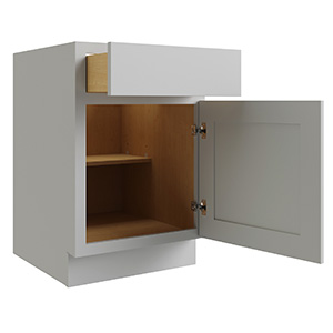 Reliabilt Parkstone Grey One Door/One Drawer Base Cabinet, 18"W