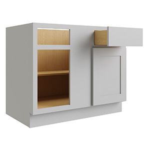Reliabilt Parkstone Grey One Door/One Drawer Blind Base Cabinet, 36-39"W x 24"D