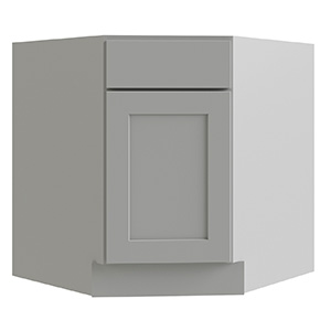 Reliabilt Parkstone Grey Corner Sink Base Cabinet, 36"W