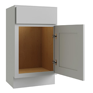 Reliabilt Parkstone Grey Vanity Base One Door/1 False Drawer18"WX16"D