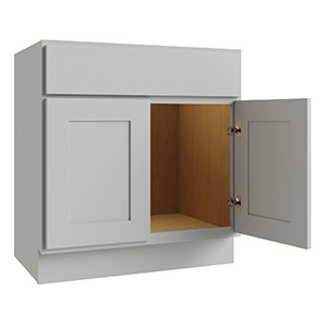 Reliabilt Parkstone Grey Vanity Base Two Door/1 False Drawer 24"WX18"D