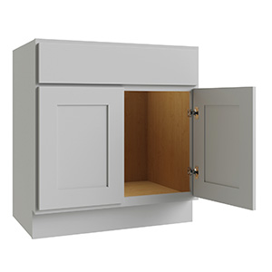 Reliabilt Parkstone Grey Vanity Base Two Door/1 False Drawer 30"WX21"D